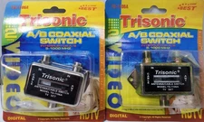 2-Pack A/B Coaxial Switch – Antenna & Cable TV Selector for HDTV, VCR, DVD