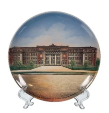 EMPORIA KANSAS State Normal School Souvenir Plate - Main Building