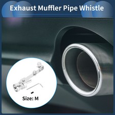 Turbo Sound Auspuff Schalldämpfer Pfeife, Endrohr hinten M Aluminium 1 Set