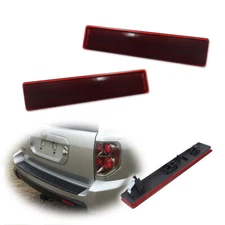 Bumper Reflector Set For 2006-2008 Honda Pilot EX EX-L LX Rear 2-Pcs Red Lens