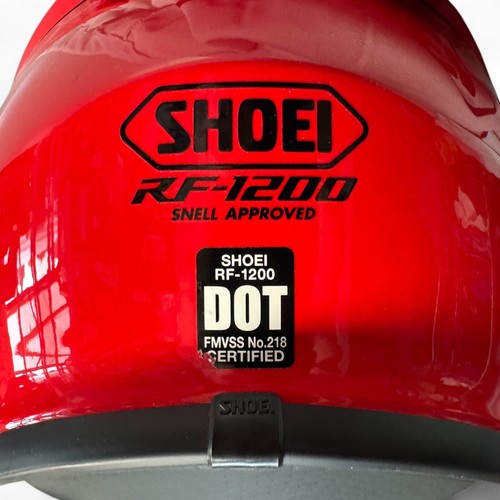 Casco SHOEI RF-1200 Rojo Brillante TALLA GRANDE con Visera Pinlock EVO - Imagen 11 de 18