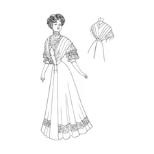 Past Patterns 2618 Edwardian Ladies Baby Princess Gown Pattern 1908 34" Bust