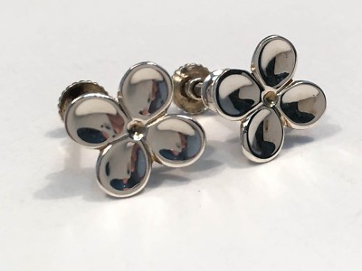 Sterling Silber Hortensie Ohrringe von Famed Tiffany Designer Angela Cummings