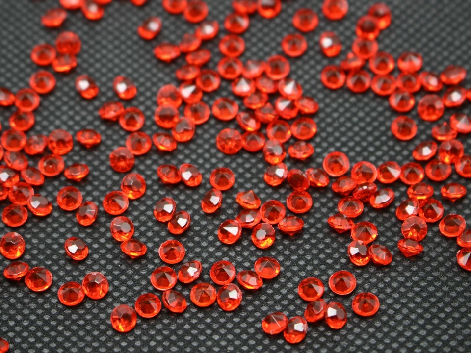 2000 acrílico estrás diamante 4 mm confeti boda decoración suministros mesa dispersión Foto 3 de 4