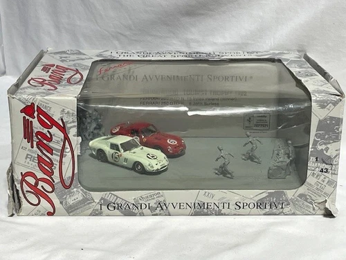 Bang Goodwood Tourist Trophy 1962 Ferrari 250 GTO N 1:43 Diecast Diorama, HEAVY!