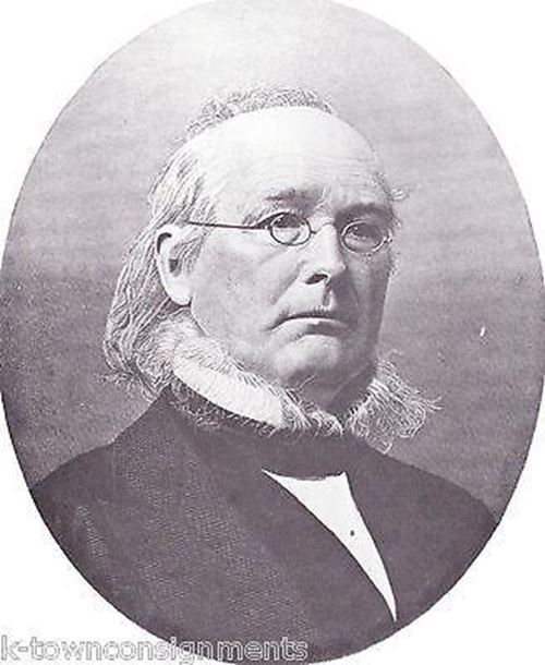 Horace Greeley American Journalist & Politician Vintage Portrait