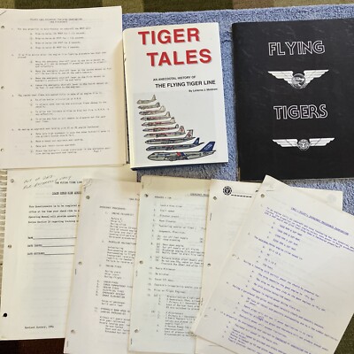 Signed Tiger Tales - Flying Tiger Line History - Moldrem-Lmt. Ed.-593-Photo Book