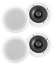 (4) Rockville HC655 6.5" 500 Watt In-Ceiling Home Theater Speakers 8 Ohm