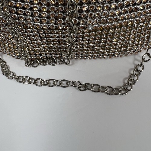 Lulu Townsend Embellished Mesh Bag -Color Rose Gold - Picture 12 of 17