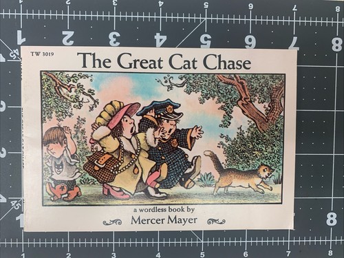 1st Printing The Great Cat Chase A Wordless Mini Book by Mercer Mayer 1974 RARE - Picture 7 of 8