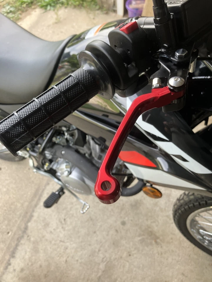 CNC Pivot Brake Clutch Levers For HONDA XR650L XR 650L XR650 L 1993-2024 Red - Image 3 of 4