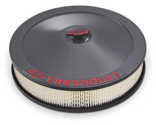 CHEVROLET GM BOWTIE 14" SHARK GRAY BIG BLOCK AIR CLEANER KIT 396 427 454 496 502