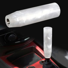 Jdm Pearl White Long Stick Manual Car Racing Gear Shift Knob Shifter Universal