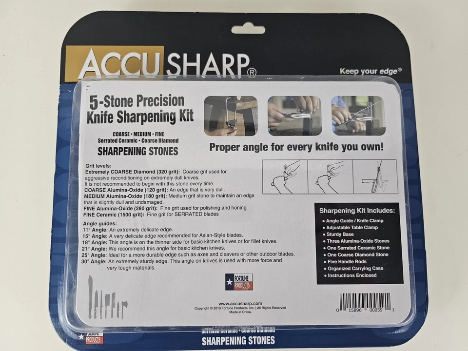 ACCU SHARP 5 Stone Precision Knife Sharpening Kit - NEW - Image 2 of 4