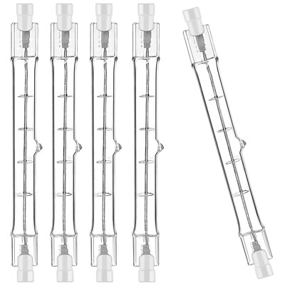 R7S Halogen Leuchtmittel 118mm 300W 230V, 5er Pack Halogenstab R7S 118mm, Hal...