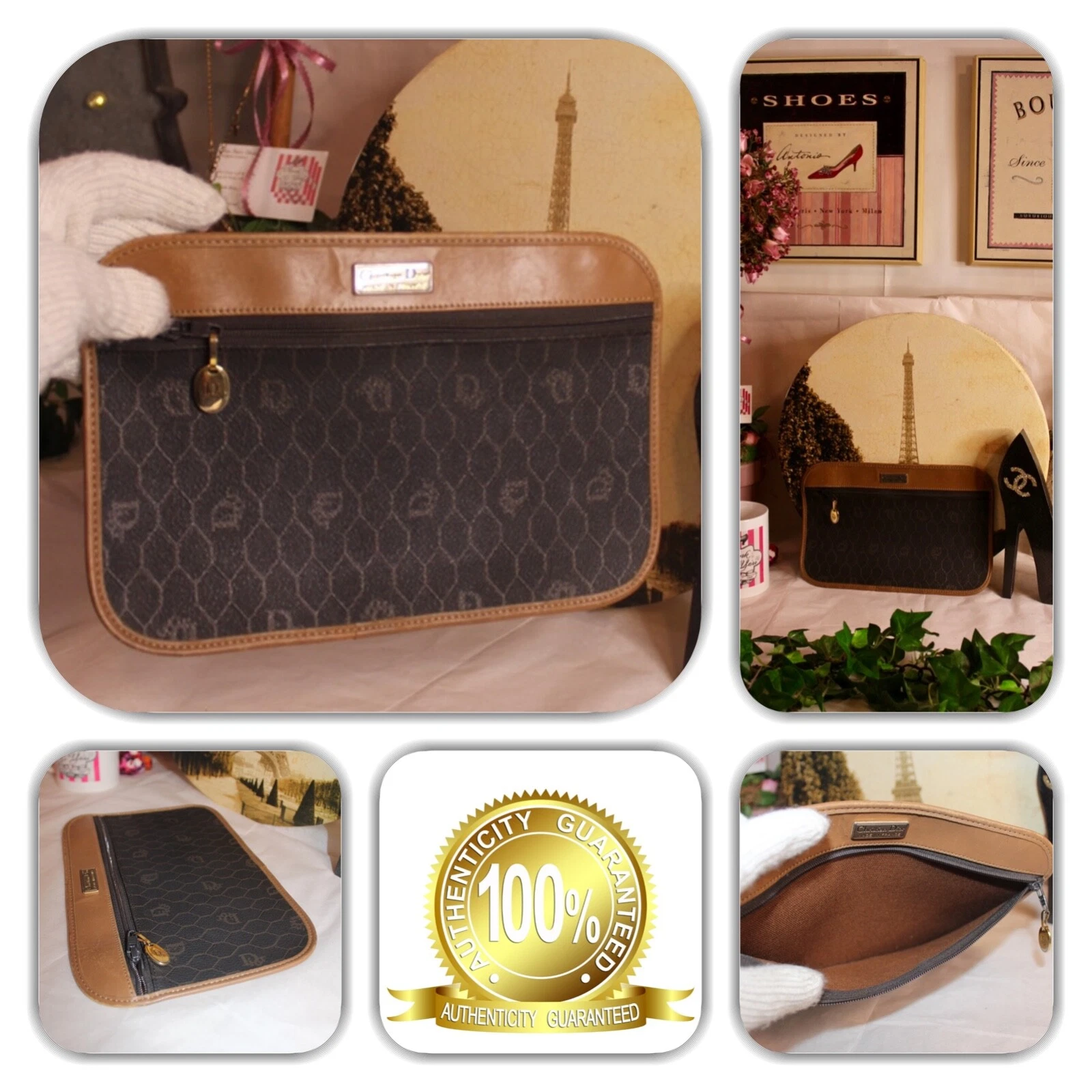 POCHE MONOGRAMME COUTURE CHRISTIAN DIOR ANNÉES 70 ! 