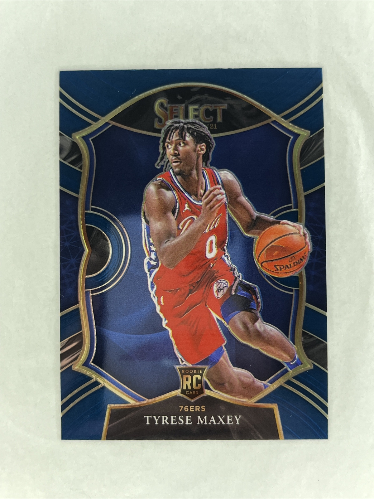 TYRESE MAXEY 2020-21 Select Basketball Concourse Blue Retail RC #81 76ers