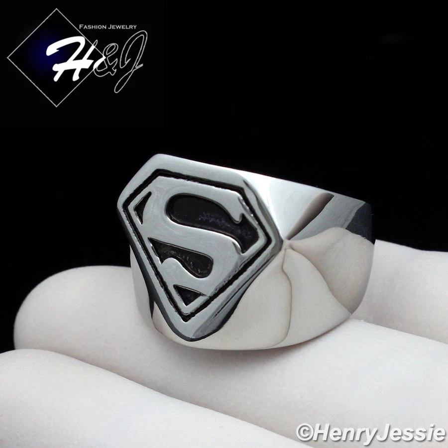Superman ring silver sale