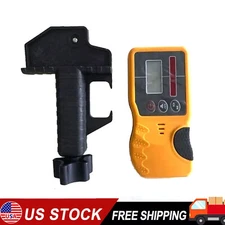 Universal Rotary Red Laser Beam Receiver Dual Display Detector US