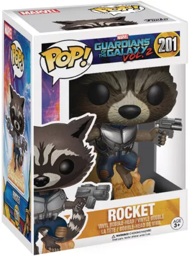 Figura de cohete Funko POP #201 Marvel Guardianes de la Galaxia Vol 2 nueva en stock