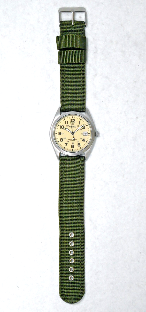 SEIKO SPIRIT Military Field Watch 7N42-8260 2009 White Full