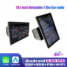 Rotatable Vertical Car Radio 2 Din Android Multimedia DVD Player GPS Carplay