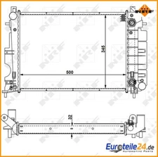 Radiator, engine cooling easy fit NRF 58109 for Saab 9-3