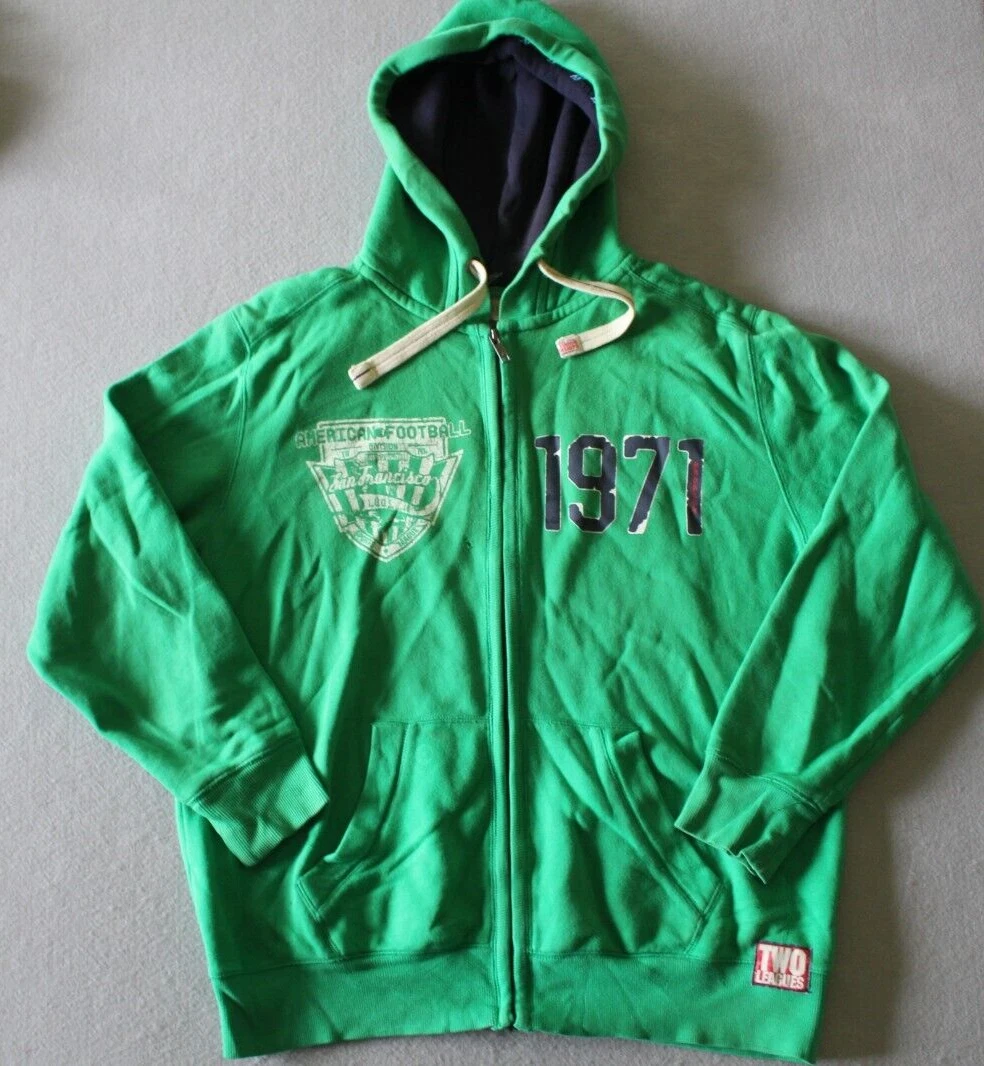 Green jacket hotsell with hoodie