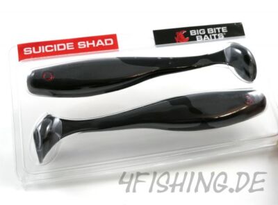 Big Bite Baits 7'' SUICIDE SHAD in BLACK