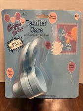 Vintage 1993 Babys Best Pacifier Care Carry Case 2pk
