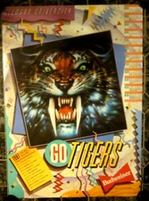 1987 Clemson University Tigers football schedule  Large Budweiser Beer Poster