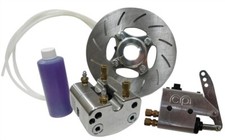 Hydraulic Disc Brake Kit for 1" Axle Go Kart Racing Drift Trike Cart Parts NEW