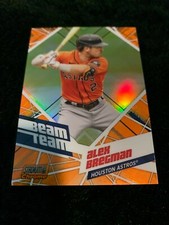 ALEX BREGMAN 2021 Topps Stadium Club Chrome Beam Team Orange Refractor Mint SP 