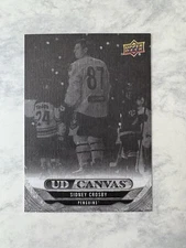 2024-25 Upper Deck Series 1 - UD Canvas Black & White #C-66 Sidney Crosby