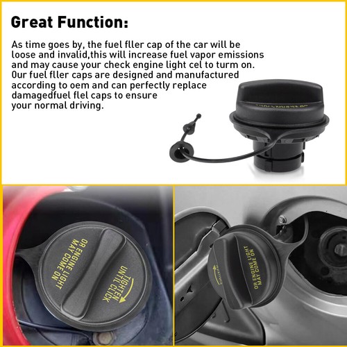 Fuel Tank Gas Cap For Ford F-150 F-250 F-350 E-150 E-250 Lincoln Navigator P - Picture 8 of 9
