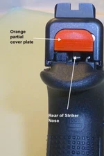 Glock Slide Cover Plate, Orange Half Height for Inspection Only SP05865