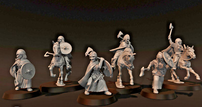 Shieldmaidens with Axes - 28mm Dark Ages Wargame & Display Miniatures