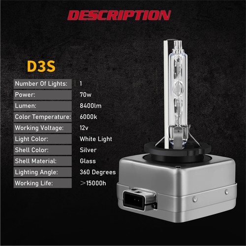 For Jeep Grand Cherokee 2014-2017 - Hid Xenon Headlight Bulbs High&Low Beam Qty2 - Bild 3 von 14