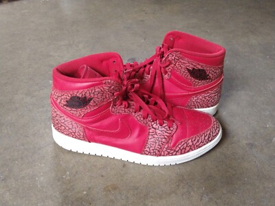 Nike Air Jordan 1 Retro High Red Elephant Men 10.5 839115 Nike Air Jordan 1 Retro High Red Elephant Men 10.5 839115