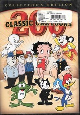 200 Classic Cartoons DVD Set 4 Disc Betty Boop Popeye Felix Casper Woody