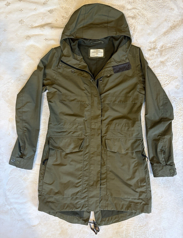 REI Cooperative Women's Hooded Mid-Length Parka Jacket Green XS