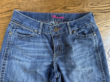 Ladies Wrangler Mae Premium Patch Boot Cut Jeans Size 9/10 x 34  09MWZBF