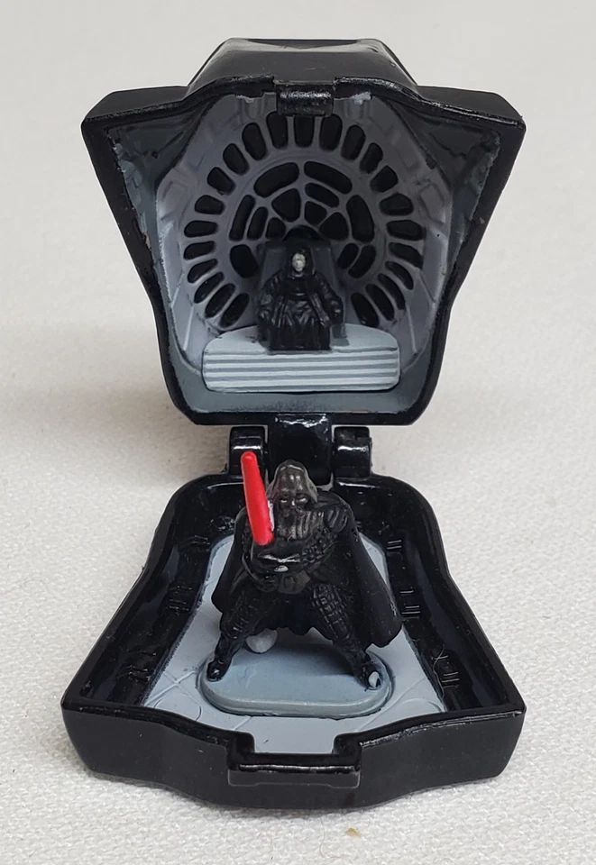 Vintage 1996 Galoob Micro Machines STAR WARS  Mini Head w DARTH VADER Figure - Image 2 of 4