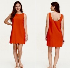 💥NWT Kate Spade New York x Target Scalloped Hem Shift Dress - Poppy Red Sz L🧡