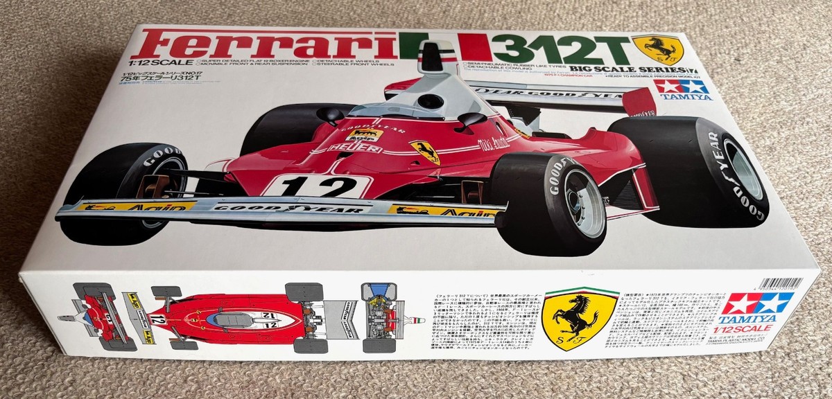 TAMIYA 1/12 FERRARI 312T F1 Racing Car Plastic Model Kit Big Scale
