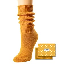 Women's Slouch Socks Long Chunky Wool Scrunch Socks for 80s 90s Style