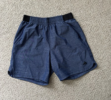 Adidas Shorts Mens Size Medium Heathered Blue Axis Woven 7" Shorts Training Gym