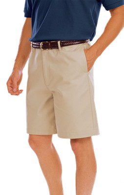 Blue Generation BG8002S Men's Scotchgard Twill Flat Front Shorts