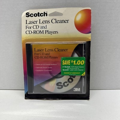 Laser Lens Cleaner CD, DVD,CD-ROM Players & Drives  Scotch 3M NOS AV-101