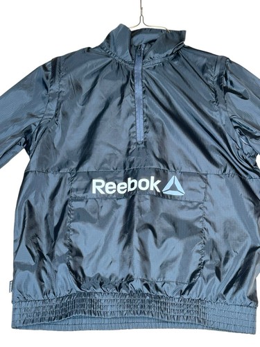 Reebok Black Convertible Track Jacket/Vest Kids MEDIUM (8) Removable Arms - Picture 3 of 8
